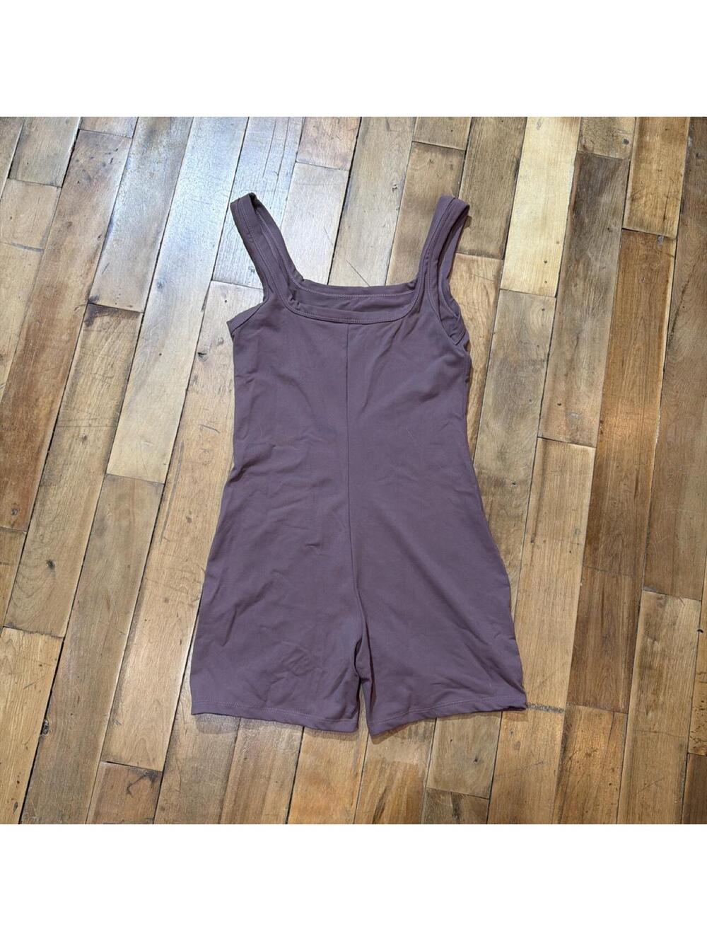 Women's Brown and Purple Playsuit-romper